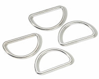 D-Ringe HALBRUNDRINGE, silber, Prym 20 mm