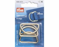 D-Ringe HALBRUNDRINGE, gold, Prym 30 mm