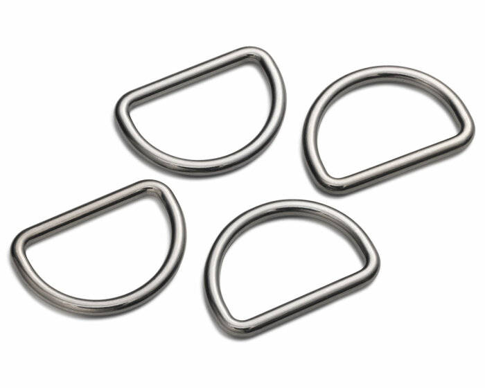 D-Ringe HALBRUNDRINGE, gunmetall, Prym 25 mm