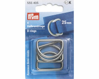 D-Ringe HALBRUNDRINGE, gunmetall, Prym 40 mm