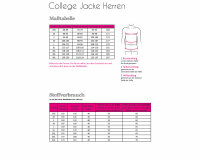 Herren-Schnittmuster College-Jacke, fadenkäfer
