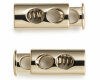 2-Loch-Kordelstopper aus Metall, 2 Stück, gold, Prym