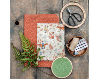 Baumwollstoff TUPFEN, olivegrün, Acufactum