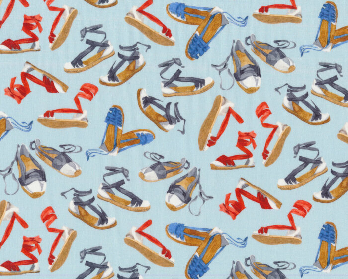 Baumwollstoff SANTORINI CARETA, Espadrilles, Patricia Meyer