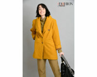 Strickwalk BOUCLE, currygelb, Hilco