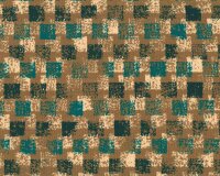 Baumwolljersey INGA, Stempelkaro, hellbraun, Hilco