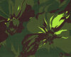 Viskosekreppstoff FELIZ, Mega-Blüten, grün, Hilco