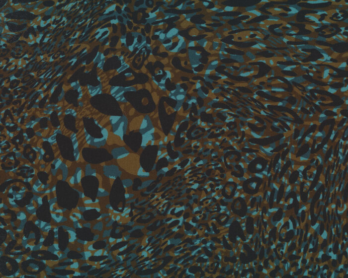 Viskosestoff RAHEL, Leopardenmuster, olive, Hilco