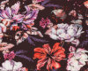 Viskosejersey YOKO, Blumenprint mit Rosen, lila-braun, Hilco