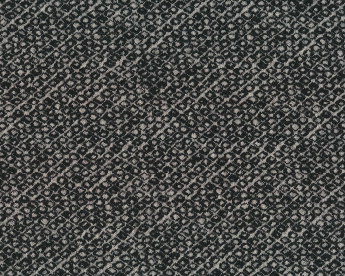 Jacquard-Strickstoff aus Wolle HUNTER, Rautenmuster, schwarz, Hilco