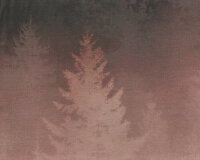 90-cm-Panel Baumwolljersey MYSTIC WOODS, Mann mit Tattoo, altrosa, Thorsten Berger