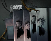 90-cm-Panel Baumwolljersey MYSTIC WOODS, Mann mit Tattoo, altrosa, Thorsten Berger