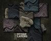 Modalsweatstoff STONE LAYERS by Thorsten Berger, rosagrau