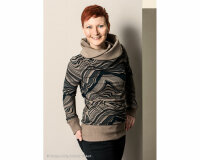 Modalsweatstoff STONE LAYERS by Thorsten Berger, schlammbraun