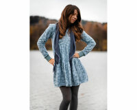 Jacquardjersey AVA, Rosen, grüngrau, Bienvenido Colorido