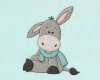 60-cm-Panel Baumwolljersey LITTLE DONKEY, Esel, Hilco