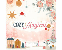 Popeline-Patchworkstoff COZY & MAGICAL,...