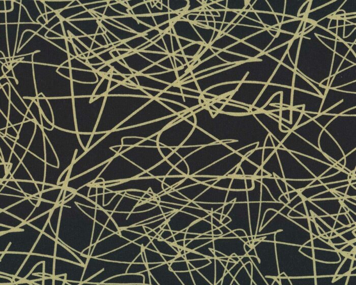 Sweatstoff CONFUSED, Linien-Wirrwarr, schilfgrün, Hilco