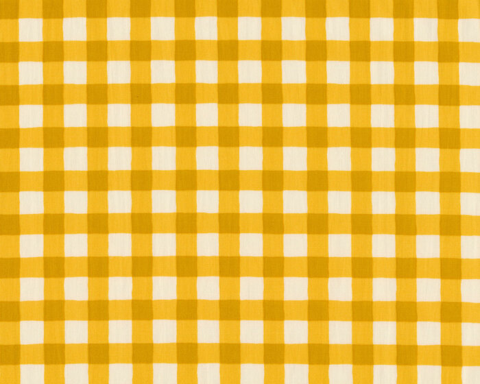 Popeline-Patchworkstoff PLAID OF MY DREAMS, kariert, gelb, Art Gallery