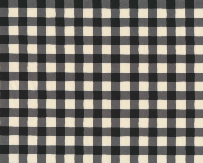 Popeline-Patchworkstoff PLAID OF MY DREAMS, kariert, schwarz, Art Gallery