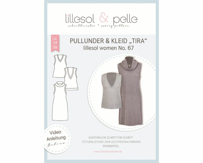 Damen-Schnittmuster Pullunder & Kleid TIRA, lillesol women No.67