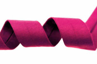 Jersey-Schrägband aus Baumwolle, einfarbig, 20 mm pink