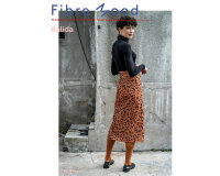 Baumwollstoff mit Stretch DENIM Leopardenprint, braun-schwarz, Fibre Mood