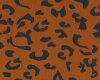 Baumwollstoff mit Stretch DENIM Leopardenprint, braun-schwarz, Fibre Mood