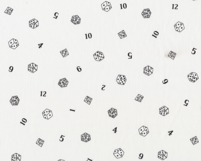 Patchworkstoff PLEASURES, Würfel und Zahlen, gebrochenes weiß, Robert Kaufman