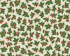 Metallic-Patchworkstoff HOLIDAY CHARMS, Ilex, weiß-gold, Robert Kaufman