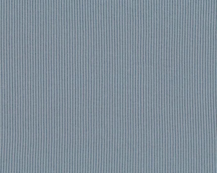 Rippenjerseystoff aus Baumwolle UNI RIB, graublau