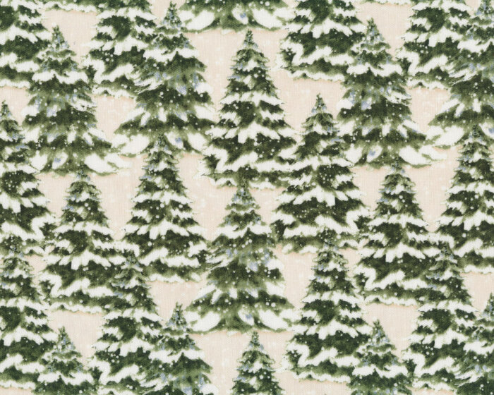 Patchworkstoff WINTER FOREST, Tannenbäume, natur, Wilmington Prints