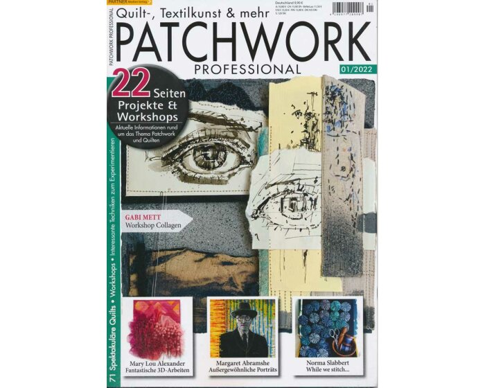 Patchworkzeitschrift PATCHWORK PROFESSIONAL 1/2022