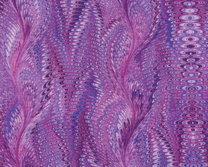 Patchworkstoff MARBLE ESSENCE, große Kaleidoskop-Wellen, lila, In the Beginning