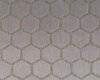 Samt-Polsterstoff LUSTRO HEXA, Sechsecke, silbergrau, Sanderson