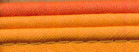 Dreifarbiges Paspelband TRICOLORE aus Baumwolle orange