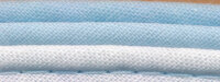 Dreifarbiges Paspelband TRICOLORE aus Baumwolle hellblau