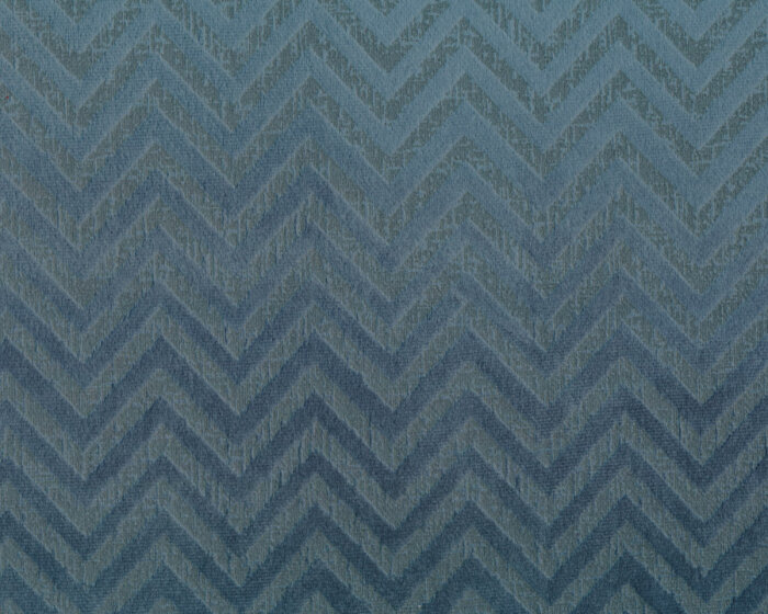 Samt-Polsterstoff LUSTRO NEXUS, Zackenwellen, taubenblau, Sanderson