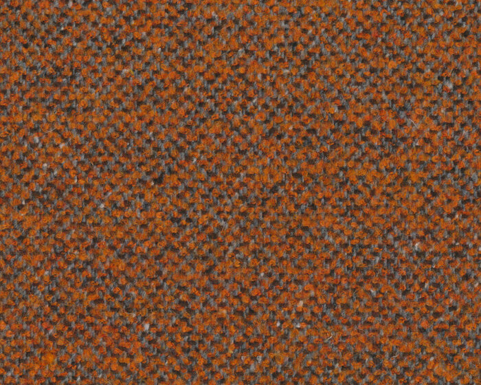 Boucléstoff mit Wolle FISCHGRAT, orange, Toptex