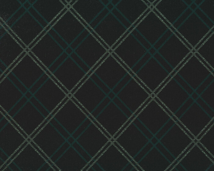 Romanitjersey PRINT, Diagonal-Karo, schwarz-dunkelgrün, Toptex