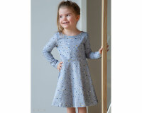 Baumwolljersey SNOWFALL, Punkte, rosa, Lycklig Design