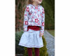 Baumwolljersey SNOWFALL, Punkte, ocker, Lycklig Design