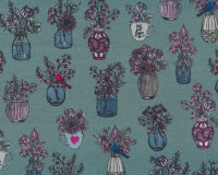 B-Ware Sweatstoff French Terry ALL MY FLOWERS,...