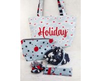 1 Reststück MIT FEHLER 1,45 m-Panel Baumwoll-Canvas HOLIDAY PANEL, Taschen