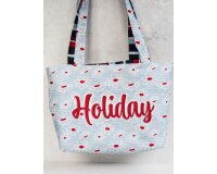 1 Reststück MIT FEHLER 1,45 m-Panel Baumwoll-Canvas HOLIDAY PANEL, Taschen