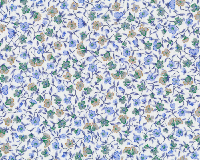 Westfalenstoff Renforcé MILLE FLEURS, Blütenranken, blau