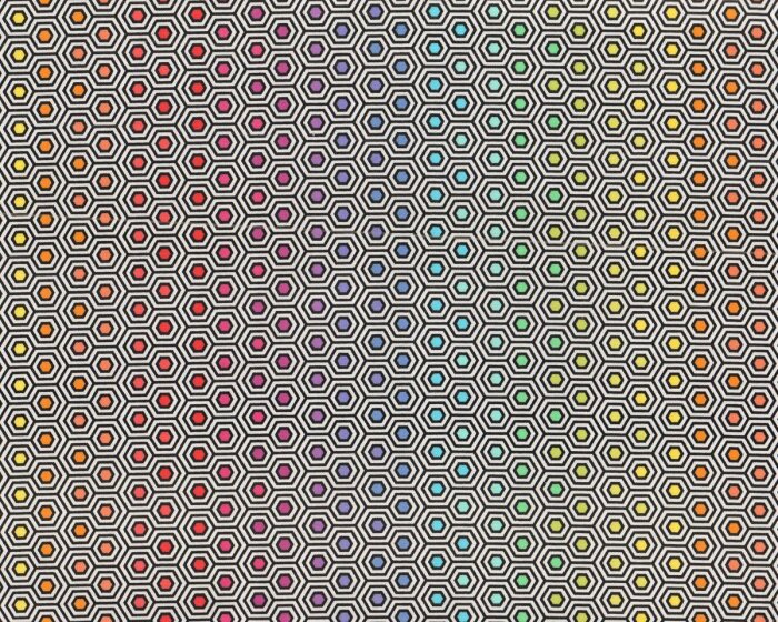 Patchworkstoff LINEWORK, Hexagone, Tula Pink