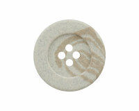 Hanfknopf recycelt, Union Knopf 11 mm hellgrau