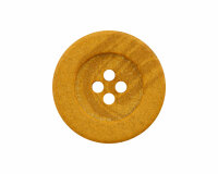 Hanfknopf recycelt, Union Knopf 11 mm gelb