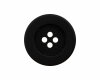 Hanfknopf recycelt, Union Knopf 11 mm schwarz